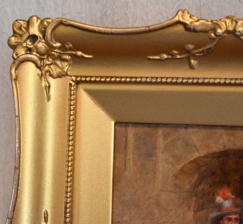OIL PAINTING OF A CAVALIER BY THOMAS MACKAY - ADDITIONAL PHOTO 5