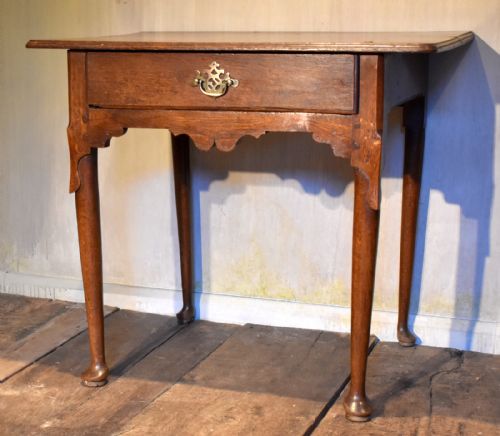 EARLY GEORGIAN OAK SIDE TABLE - ADDITIONAL PHOTO 4
