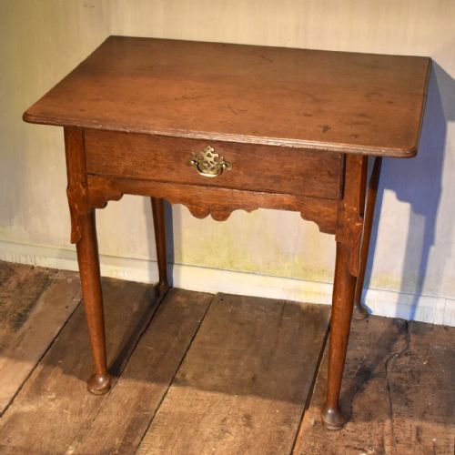 EARLY GEORGIAN OAK SIDE TABLE - ADDITIONAL PHOTO 5
