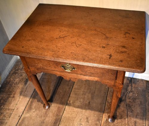 EARLY GEORGIAN OAK SIDE TABLE - ADDITIONAL PHOTO 6