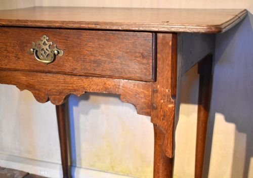 EARLY GEORGIAN OAK SIDE TABLE - ADDITIONAL PHOTO 7