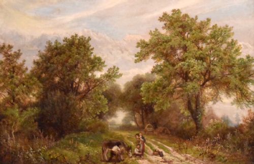 'MILL LANE' OIL PAINTING BY FREDERICK FOOTTIT - ADDITIONAL PHOTO 3
