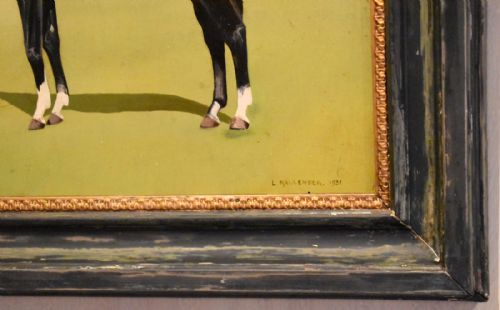 HORSE OIL PAINTING 'VICTOR' BY L MALLENDER - ADDITIONAL PHOTO 4