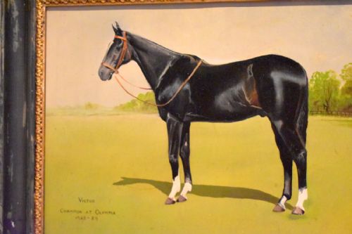 HORSE OIL PAINTING 'VICTOR' BY L MALLENDER - ADDITIONAL PHOTO 5