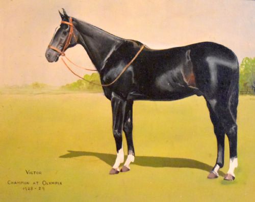 HORSE OIL PAINTING 'VICTOR' BY L MALLENDER - ADDITIONAL PHOTO 6