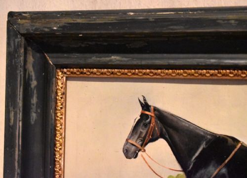HORSE OIL PAINTING 'VICTOR' BY L MALLENDER - ADDITIONAL PHOTO 7