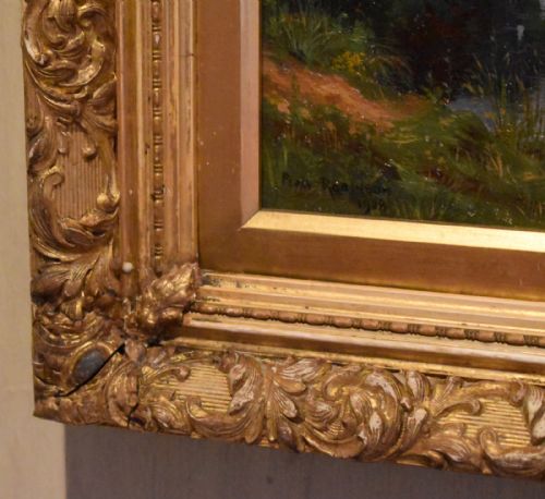 VIEW OF THE TRENT OIL PAINTING BY PERCY ROBINSON - ADDITIONAL PHOTO 5