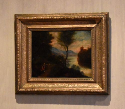 small georgian landscape oil painting - CATEGORY: ANTIQUE ART - DATED GEORGIAN