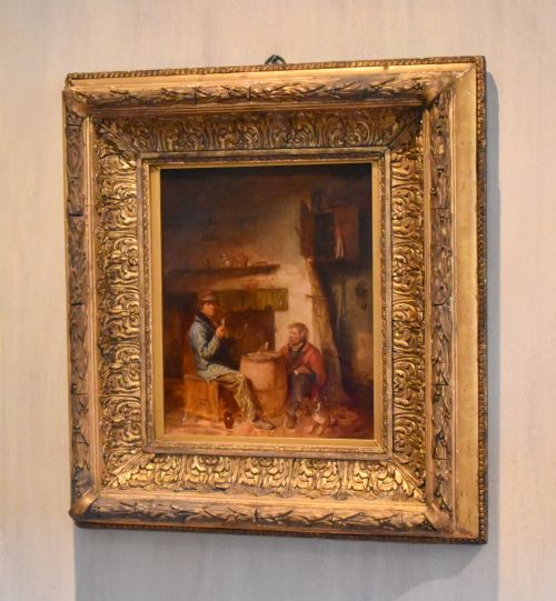superb oil painting by edmund bristow 17871876 - CATEGORY: ANTIQUE ART - DATED 19TH CENTURY