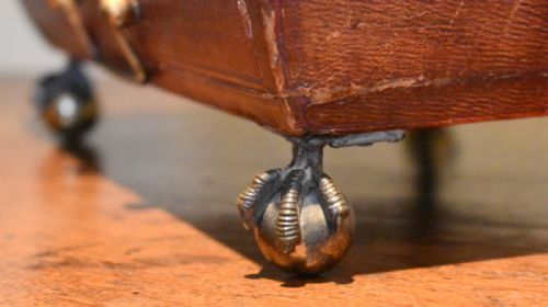 FINE REGENCY LEATHER WORK BOX - ADDITIONAL PHOTO 8