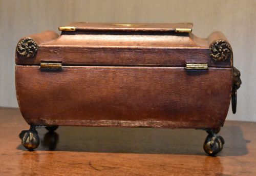 FINE REGENCY LEATHER WORK BOX - ADDITIONAL PHOTO 9