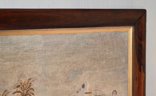 LARGE VICTORIAN NEEDLEWORK OF ARABIAN HORSES - ADDITIONAL PHOTO 5