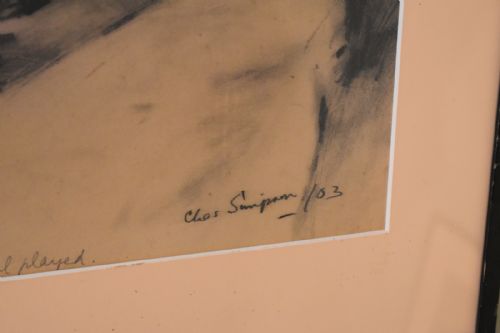 SUPERB PAIR OF DRAWINGS BY CHARLES WALTER SIMPSON - ADDITIONAL PHOTO 6