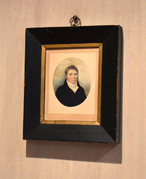 fine regency miniature portrait - CATEGORY: ANTIQUE ART - DATED REGENCY