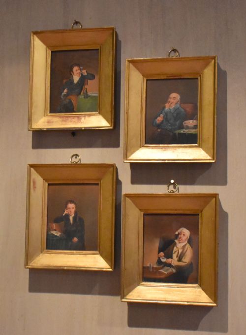superb set of four victorian miniatures - CATEGORY: ANTIQUE ART - DATED VICTORIAN