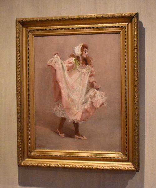oil painting of young lady - CATEGORY: ANTIQUE ART - DATED 1900