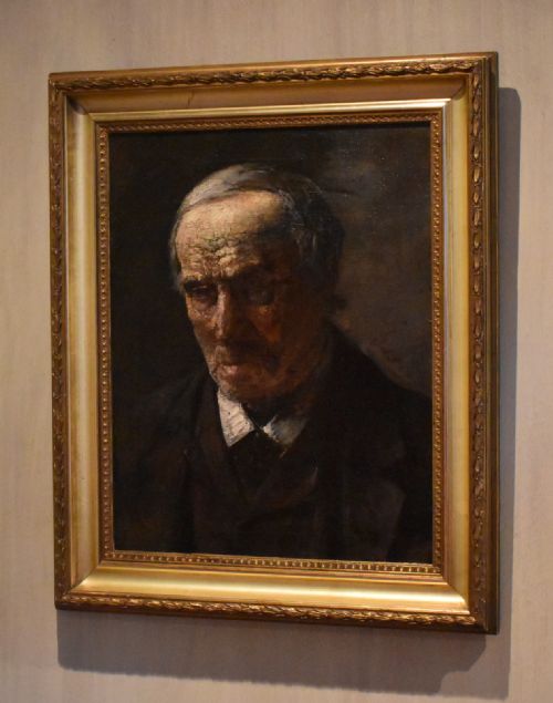 oil portrait of an older man - CATEGORY: ANTIQUE ART - DATED 1900