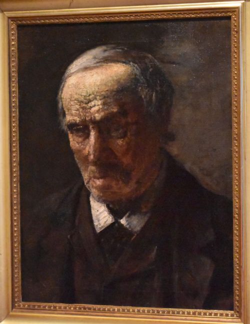 OIL PORTRAIT OF AN OLDER MAN - ADDITIONAL PHOTO 2