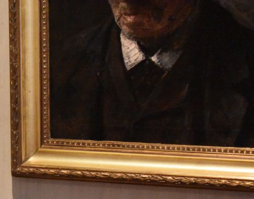 OIL PORTRAIT OF AN OLDER MAN - ADDITIONAL PHOTO 4