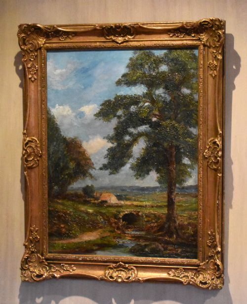impressionist landscape oil painting - CATEGORY: ANTIQUE ART - DATED 1900