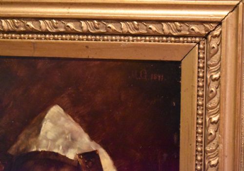 FINE DUTCH OIL PORTRAIT OF A YOUNG LADY - ADDITIONAL PHOTO 5