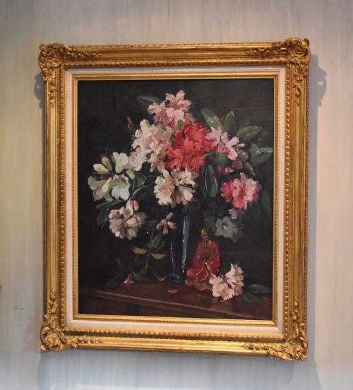 still life oil painting by herbert davis richter - CATEGORY: ANTIQUE ART - DATED 1950
