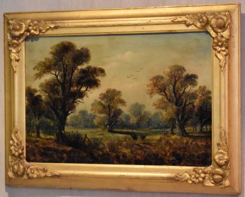 VICTORIAN OIL PAINTING OF CHARLECOTE PARK - ADDITIONAL PHOTO 1