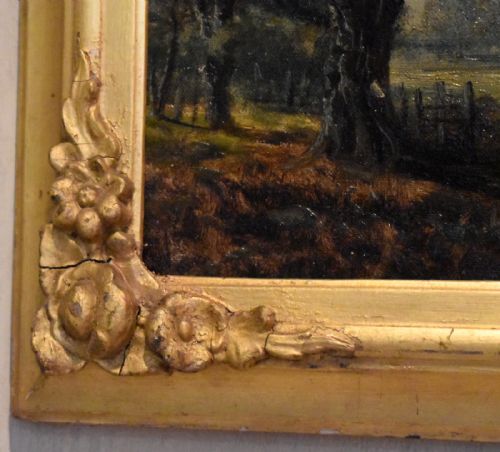 VICTORIAN OIL PAINTING OF CHARLECOTE PARK - ADDITIONAL PHOTO 6