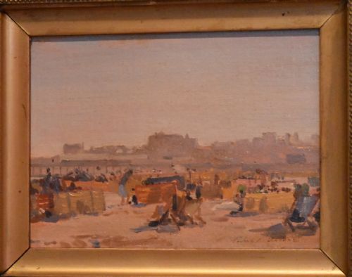 IMPRESSIONIST OIL PAINTING OF LOWESTOFT BEACH - ADDITIONAL PHOTO 3