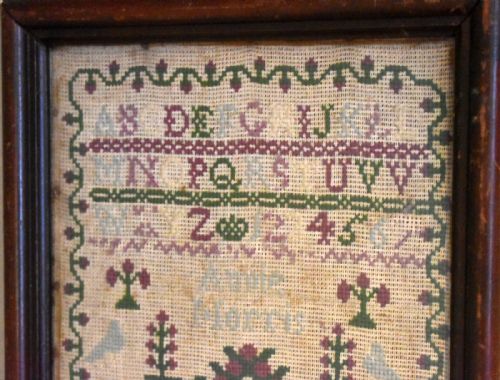 CHARMING LITTLE VICTORIAN SAMPLER - ADDITIONAL PHOTO 1