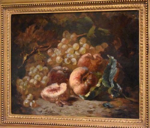 STILL LIFE OIL PAINTING BY EUGENE CLAUDE - ADDITIONAL PHOTO 3