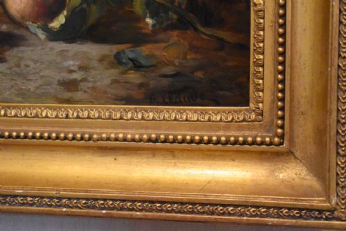 STILL LIFE OIL PAINTING BY EUGENE CLAUDE - ADDITIONAL PHOTO 5