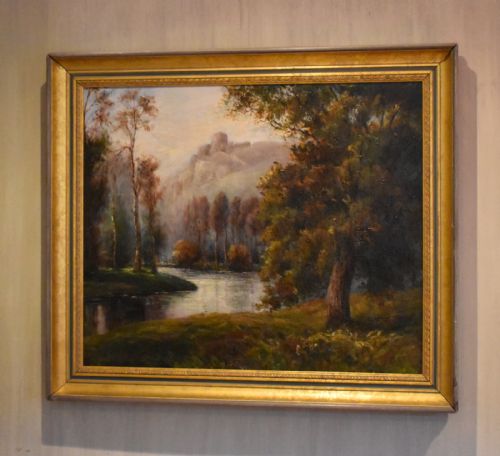 RIVER LANDSCAPE OIL PAINTING BY EPBAKER - ADDITIONAL PHOTO 1