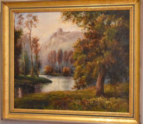 RIVER LANDSCAPE OIL PAINTING BY EPBAKER - ADDITIONAL PHOTO 4