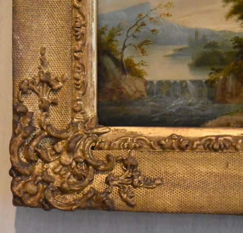 LATE GEORGIAN LANDSCAPE OIL PAINTING - ADDITIONAL PHOTO 4