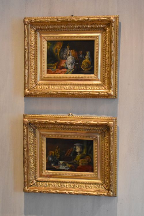 pair of still life oil paintings by a bonnefoy - CATEGORY: ANTIQUE ART - DATED VICTORIAN
