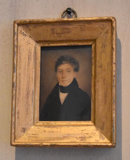 regency miniature portrait - CATEGORY: ANTIQUE ART - DATED REGENCY