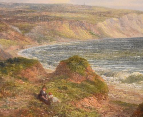 FINE OIL PAINTING OF THE WHITE CLIFFS OF DOVER - ADDITIONAL PHOTO 4