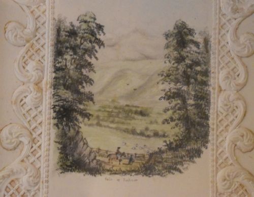 VICTORIAN WATERCOLOUR VIEW OF THE VALE OF RADNOR - ADDITIONAL PHOTO 2