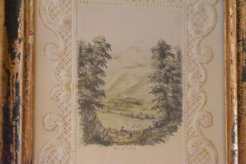 VICTORIAN WATERCOLOUR VIEW OF THE VALE OF RADNOR - ADDITIONAL PHOTO 5