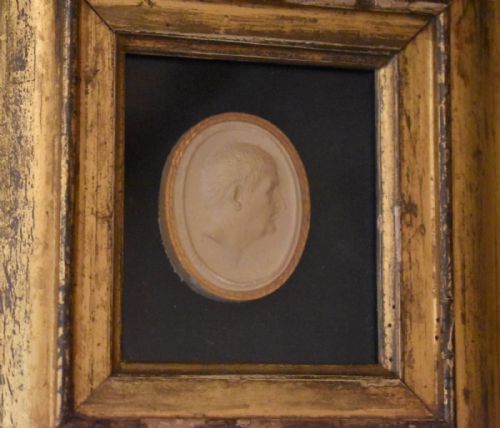 FRAMED GEORGIAN PLASTER CAST PROFILE MEDALLION - ADDITIONAL PHOTO 2