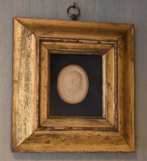 FRAMED GEORGIAN PLASTER CAST PROFILE MEDALLION - ADDITIONAL PHOTO 3