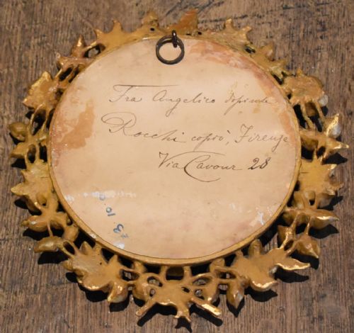 ANGEL PAINTING AFTER FRA ANGELICO IN GILTWOOD FRAME - ADDITIONAL PHOTO 8