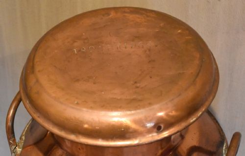 LARGE UNITED DAIRIES COPPER MILK CHURN - ADDITIONAL PHOTO 3
