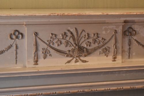 ADAM STYLE FIRE SURROUND IN ORIGINAL PAINT - ADDITIONAL PHOTO 5