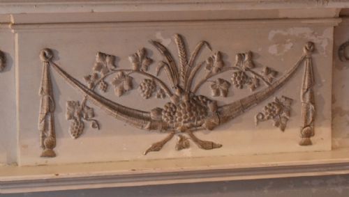 ADAM STYLE FIRE SURROUND IN ORIGINAL PAINT - ADDITIONAL PHOTO 6