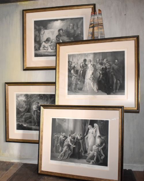 superb set of four georgian shakespeare prints - CATEGORY: ANTIQUE ART - DATED GEORGIAN