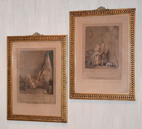 PAIR OF EIGHTEENTH CENTURY FRENCH PRINTS - ADDITIONAL PHOTO 1