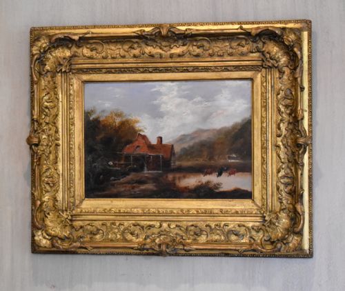 victorian oil painting by blwilliams - CATEGORY: ANTIQUE ART - DATED 1850