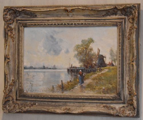 OIL PAINTING BY ALFRED SANDERSON EDWARD RBA - ADDITIONAL PHOTO 2